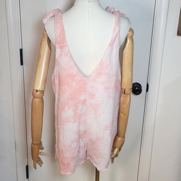 Show Me Your Mumu Tilda Romper Tie-Dye Cotton Gauze Size Small Resortwear Beach - Picture 4 of 9
